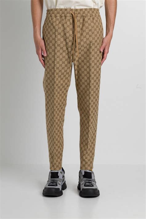 gucci canvas trousers|gucci sweatpants men's.